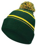 Holloway 223860 8 1/2" Homecoming Beanie in Forest/ light gold