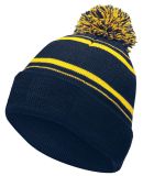 Holloway 223860 8 1/2" Homecoming Beanie in Navy/ light gold