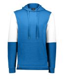 Holloway 222581 All-American Team Fleece Colorbloc in Royal heather/ white