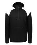 Holloway 222584 Limitless Quarter-Zip Hooded Pullo in Black/ white