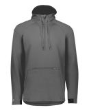 Holloway 222584 Limitless Quarter-Zip Hooded Pullo in Carbon