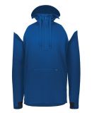 Holloway 222584 Limitless Quarter-Zip Hooded Pullo in Royal/ white