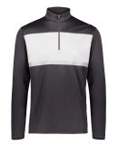 Holloway 222591 Prism Bold Quarter-Zip Pullover in Black/ white