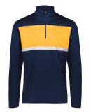 Holloway 222591 Prism Bold Quarter-Zip Pullover in Navy/ gold
