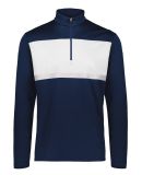 Holloway 222591 Prism Bold Quarter-Zip Pullover in Navy/ white