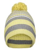 Holloway 223815 8 1/2" Spirit Pom Beanie in Vegas gold/ heather grey/ white