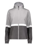 Holloway 229787 Women's Turnabout Reversible Hoode in Athletic grey/ carbon