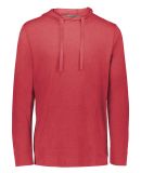 Holloway 222577 Repreve® Eco Hooded Sweatshirt in Scarlet heather