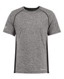 Holloway 222671 Youth Electrify CoolCore® T-Shirt in Black heather