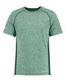 Holloway 222671 Youth Electrify CoolCore® T-Shirt in Dark green heather
