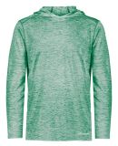 Holloway 222689 Youth Electrify CoolCore® Hooded  in Kelly heather