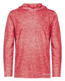 Holloway 222689 Youth Electrify CoolCore® Hooded  in Scarlet heather