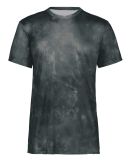 Holloway 222696 Youth Cotton-Touch Cloud T-Shirt in Storm cloud print