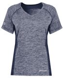 Holloway 222771 Women's Electrify CoolCore® V-Nec in Navy heather