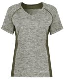 Holloway 222771 Women's Electrify CoolCore® V-Nec in Dark green heather