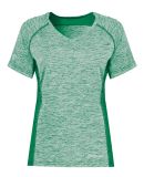 Holloway 222771 Women's Electrify CoolCore® V-Nec in Kelly heather