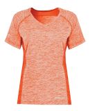 Holloway 222771 Women's Electrify CoolCore® V-Nec in Orange heather