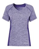 Holloway 222771 Women's Electrify CoolCore® V-Nec in Purple heather