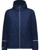 Holloway 229782 Women's Packable Hooded Jacket in Navy