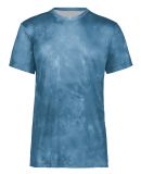 Holloway 222596 Cotton-Touch Cloud T-Shirt in Columbia blue cloud print