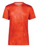 Holloway 222596 Cotton-Touch Cloud T-Shirt in Orange cloud print