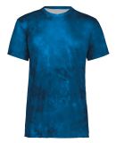 Holloway 222596 Cotton-Touch Cloud T-Shirt in Royal cloud print