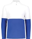 Holloway 223500 Momentum Team Quarter-Zip Pullover in Royal/ white