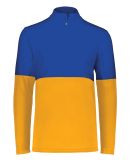 Holloway 223500 Momentum Team Quarter-Zip Pullover in Gold/ royal