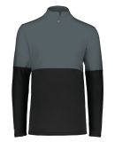 Holloway 223600 Youth Momentum Team Quarter-Zip Pu in Black/ iron