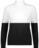 Holloway 223700 Women's Momentum Team Quarter-Zip  in Black/ white