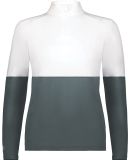 Holloway 223700 Women's Momentum Team Quarter-Zip  in Iron/ white