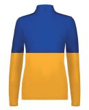 Holloway 223700 Women's Momentum Team Quarter-Zip  in Gold/ royal