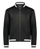 Holloway 223647 Youth V-Street Full-Zip Jacket in Black/ white