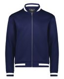 Holloway 223647 Youth V-Street Full-Zip Jacket in Navy/ white