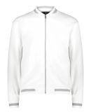 Holloway 223647 Youth V-Street Full-Zip Jacket in White/ athletic heather