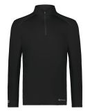 Holloway 222240 Youth CoolCore® Quarter-Zip Pullo in Black