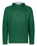 Holloway 223580 All-Pro Performance Fleece Hooded  in Dark green heather/ silver