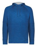 Holloway 223580 All-Pro Performance Fleece Hooded  in Royal heather/ silver