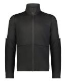 Holloway 223530 Crosstown Full-Zip Jacket in Black/ white