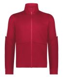 Holloway 223530 Crosstown Full-Zip Jacket in Scarlet/ white