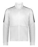 Holloway 223530 Crosstown Full-Zip Jacket in White/ black