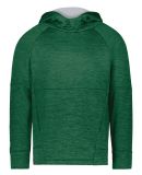 Holloway 223680 Youth All-Pro Performance Fleece H in Dark green heather/ silver