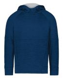 Holloway 223680 Youth All-Pro Performance Fleece H in Navy heather/ silver