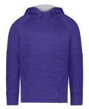 Holloway 223680 Youth All-Pro Performance Fleece H in Purple heather/ silver