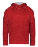 Holloway 223680 Youth All-Pro Performance Fleece H in Scarlet heather/ silver