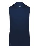 Holloway 222590 CoolCore® Sleeveless Hooded T-Shi in Navy