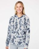 MV Sport W1162 Women’s Courtney Burnout V-Notch  in Navy tie dye