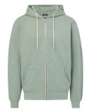Blank hoodies MV Sport 2349 Retro Heather Full-Zip Hooded Sweats in Greenstone