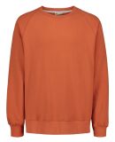 MV Sport 17116 Vintage Fleece Raglan Crewneck Swea in Vintage orange