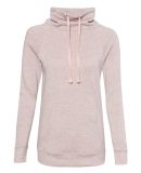 MV Sport W20155 Women’s Space-Dyed Cowl Neck Swe in Cameo pink